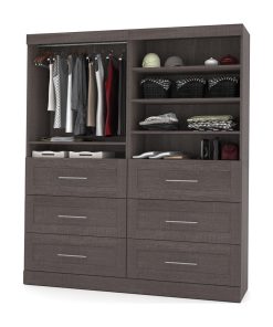 72" Storage kit in Bark Gray