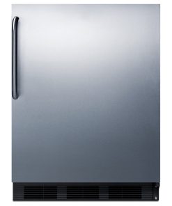 Summit FF63BKCSSADA 24"W 5.5 Cu. Ft. Compact Refrigerator - Stainless Steel