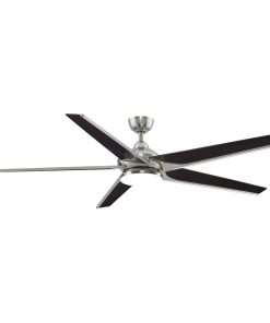 Subtle 72" Ceiling Fan - Brushed Nickel with Bourbon Blades and LED Light Kit