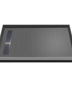 TileRedi RT3672L-PVC-BN3 36x72 Single Curb Pan L Trench