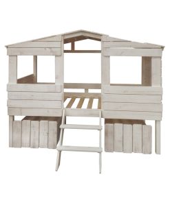 Twin Tree House Loft Rustic Sand W/Drawers