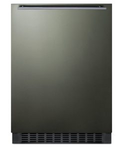 Summit FF64BXKSHH 24"W 4.6 Cu. Ft. Energy Star Rated Compact - Black Stainless
