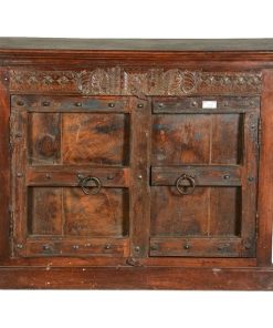 Weston Rustic Reclaimed Wood Double Door Hallway Accent Cabinet
