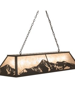 61 Long Mountain Range Oblong Pendant