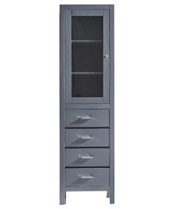 Virtu USA Wellmont 20" Linen Cabinet, Gray