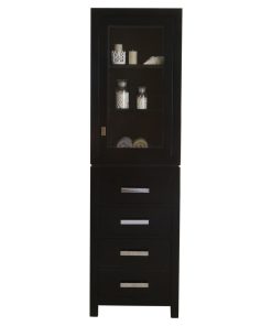 The Madison Collection Linen Cabinet, Espresso