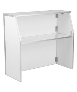 4' White Foldable Bar
