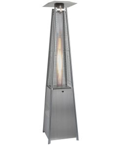 7' Pyramid Propane Patio Heater, Stainless Steel