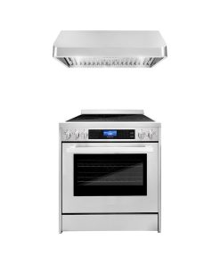 2-Piece Kitchen, 30" Electric Range and 30" Under Cabinet Range Hood