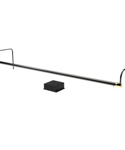43" Tru-Slim Gallery Light, Black/Brass With Dimmable Direct Wire Kit