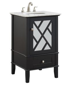 21" Single Bathroom Vanity Set, Black