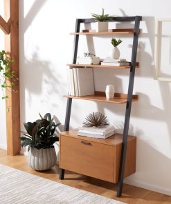 Vlad Etagere - Natural, Charcoal