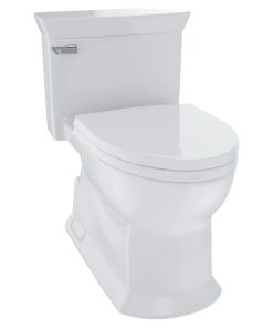 Toto Eco Soire One Piece Elongated 1.28 GPF Toilet, CeFiONtect, Colonial White