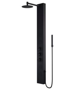VIGO Ellington Shower Massage Panel, Matte Black