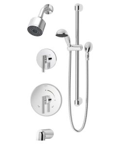 Symmons 3506-H321-V-CYL-B-1.5-TRM Dia Pressure Balanced Shower - Polished