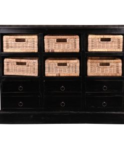 Sunset Trading Cottage Six Basket Cabinet CC-CAB918LD-AB-B