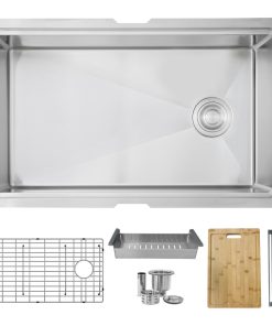 30"L x 19"W Stainless Steel Single Basin Undermount Kitchen Sink
