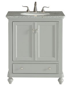 30" Single Bathroom Vanity Set, Light Gray