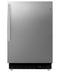 Summit ALR47BCSSHV 20"W 3.53 Cu. Ft. Compact Refrigerator - Stainless Steel
