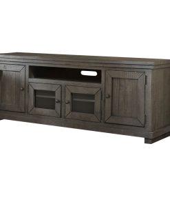 Willow Entertainment 74" Console, Distressed Dark Gray