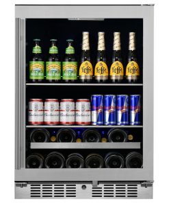 Titan Transcend 24" 84 Can 13 Bottle SS Door Dual Zone Beverage and Wine Cooler