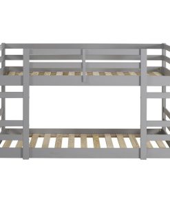 Twin/Twin Solid Wood Bunk Bed - Grey