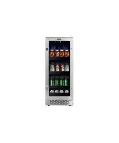 15" Built-In 80 Can Undercounter Stainless Steel Beverage Refrigerator