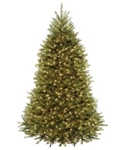 7-1/2' Dunhill Fir Hinged Tree, 700 Dual Color(R LED Lights