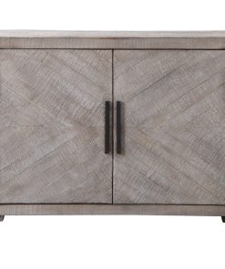 Uttermost 24873 Adalind White Washed Accent Cabinet