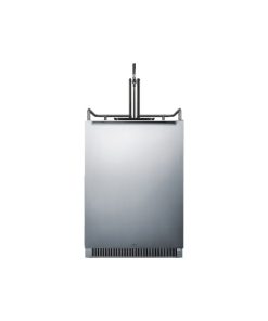 Summit SBC677BI 24"W 6.5 Cu. Ft. Built-In Beer Kegerator - Stainless Steel