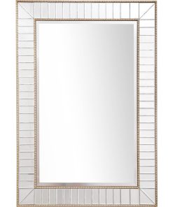 Traditional Wall Mounted Bryce Beveled Accent Mirror - 31"W x 45"H, Clear
