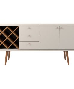 Utopia 4 Bottle Wine Rack Sideboard Buffet Stand With 3-Drawers and 2 Shelves, O