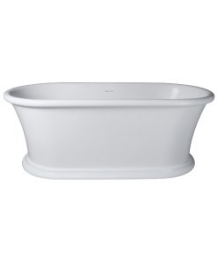 Vanity Art 59" Solid Surface Resin Stone Freestanding Bathtub