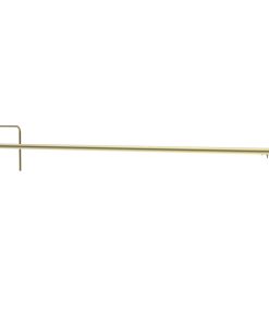43" Slim Line Art Light, Antique Brass With Plug-In Installation
