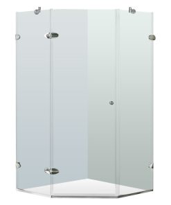 VIGO 36" x 36" Frameless Neo-Angle 3/8" Shower