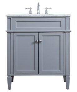 Weston 30" Single Bathroom Vanity, Gray