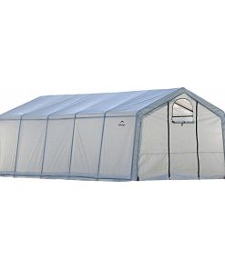 12x20x8/3, 7x6, 1x2, 4 M, 6 Rib Peak Style Greenhouse"-A-Box