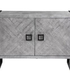 Uttermost Keyes 2 Door Gray Cabinet