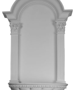 27 1/2"Wx42 1/4"Hx9"D, Egg and Dart Fluted Niche, Surface Mount