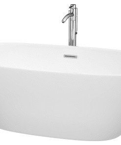 Wyndham Collection WCBTK156167ATP11 Juno 67" Freestanding Soaking - White /