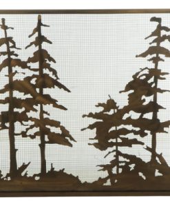 60W X 34H Tall Pines Fireplace Screen