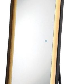 65 Inch 65W 1 LED Rectangular Edge-Lit Gold Leaf Mirror 65 Inch 65W 1 LED
