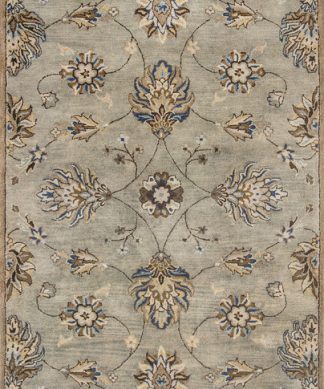 Syriana 6028 Gray Allover Kashia Rug, 9'x13'