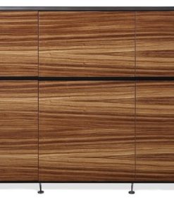 400 Collection Adjustable Shelf Storage Cabinet, Zebrano