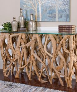 Uttermost Teak Wood Console