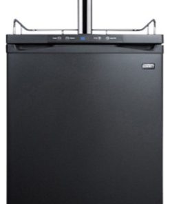 Summit SBC635MTWIN 24"W 6 Cu. Ft. Double Tap Kegerator - Black