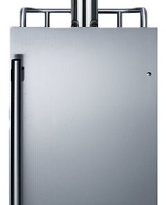 Summit SBC15BEER 15"W 2.9 Cu. Ft. Built-In or - Stainless Steel / Black