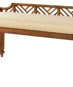 Tommy Bahama Island Estate Plantain Bed Bench, Custom Fabric