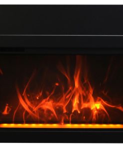 Traditional Electric Fireplace Insert with Logs & 3-Sided Surround, 26-Inch