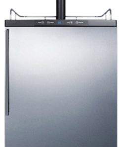 Summit SBC635MSSHV 24"W 6 Cu. Ft. Single Tap Kegerator - Stainless Steel